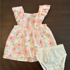 Floral Baby Ruffle Dress with Bloomers